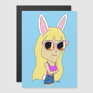 ímã chibi bunnygirl