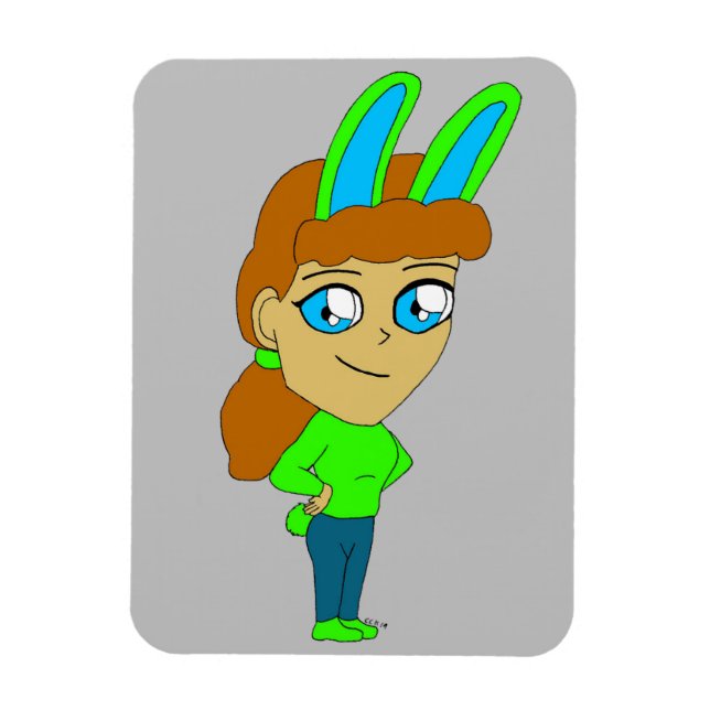 Ímã chibi bunnygirl (Vertical)