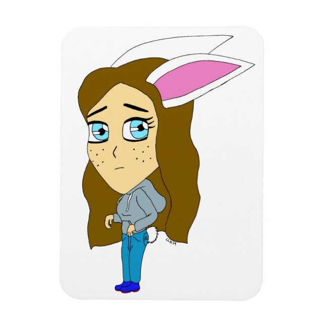 Ímã chibi bunnygirl (Vertical)