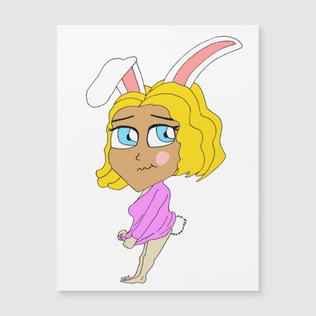 ímã chibi bunnygirl (Frente)