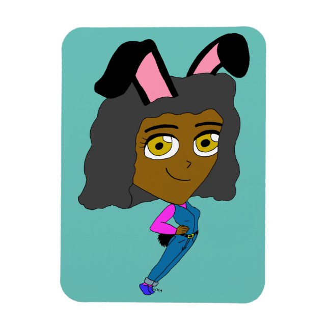 Ímã chibi bunnygirl (Vertical)