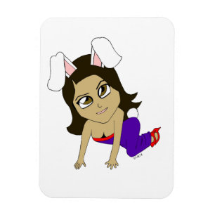 ímã chibi bunnygirl