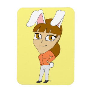 ímã chibi bunnygirl