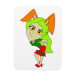 Ímã chibi bunnygirl