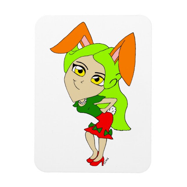 Ímã chibi bunnygirl (Vertical)