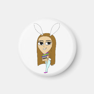 Imã chibi bunnygirl   