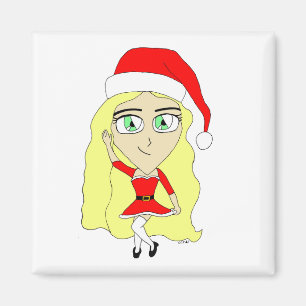 Imã Chibi de Natal  