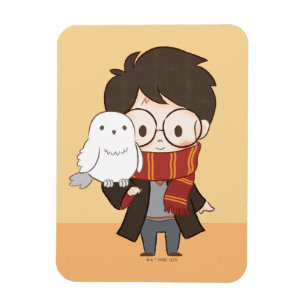 Ímã Chibi HARRY POTTER™ & Hedwig