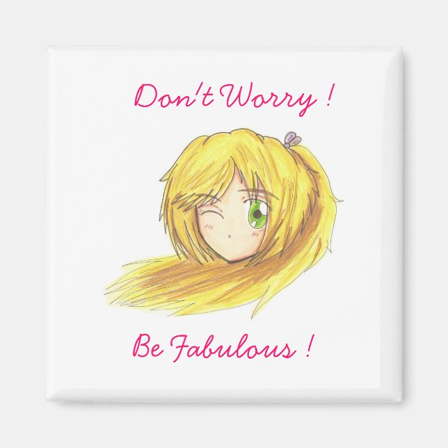 Imã Chibi Head Ran Magnet (Frente)