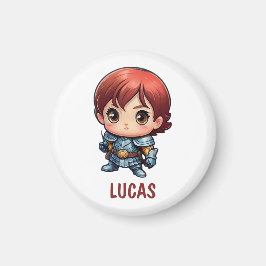 Imã Chibi Knight Custom Kids Fridge Magnet