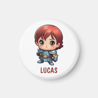 Imã Chibi Knight Custom Kids Fridge Magnet