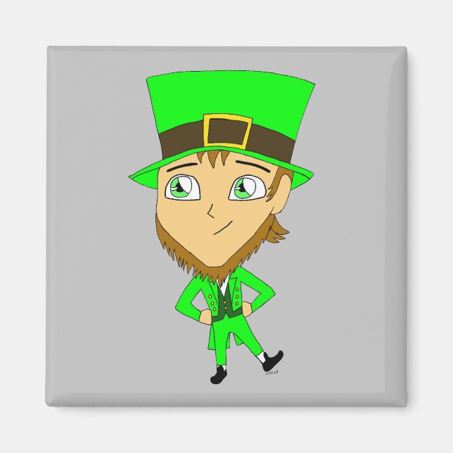 Imã chibi leprechaun (Frente)