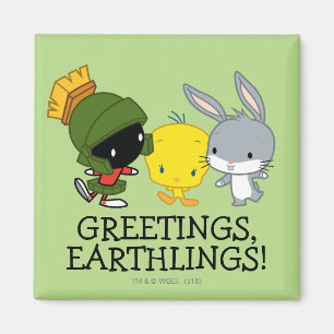 Imã Chibi MARVIN THE MARTIAN™, TWEETY™, & INSETOS BUNN