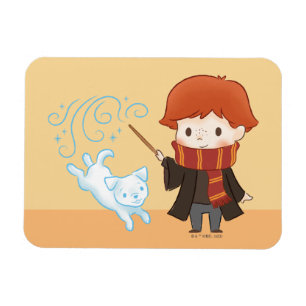 Ímã Chibi Ron Weasley Patronus