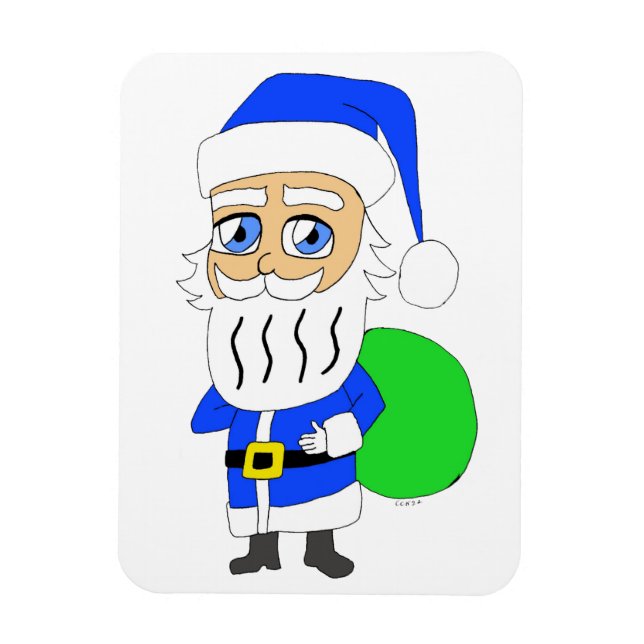 Ímã chibi Santa Claus (Vertical)