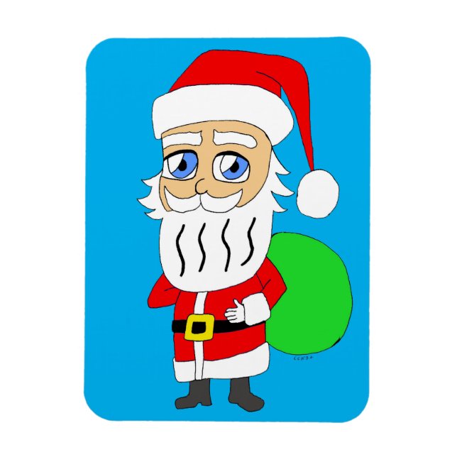 Ímã Chibi Santa Claus (Vertical)