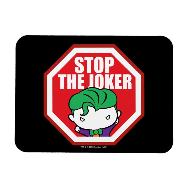 Ímã Chibi - Sinal "Stop The Joker" (Horizontal)