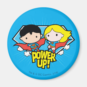 Imã Chibi Superman e Chibi Supergirl Ligam!