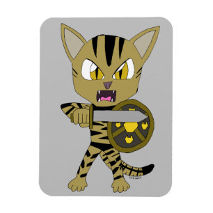 Ímã Chibi Warrior Cat
