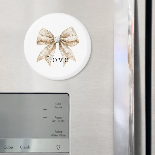 Imã Chic Cream White Silver Glam Arco Love (In Situ (Fridge))