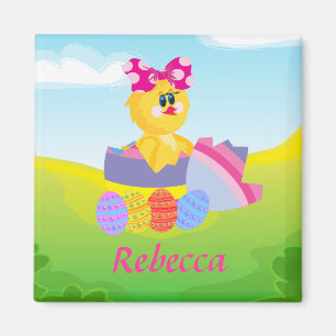 Imã Chic de Páscoa Personalizada