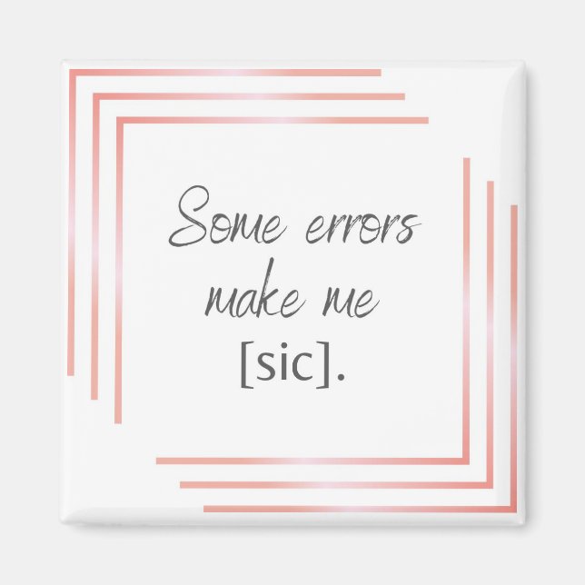 Imã Chic Magnet para seu amante de idiomas favorito (Frente)