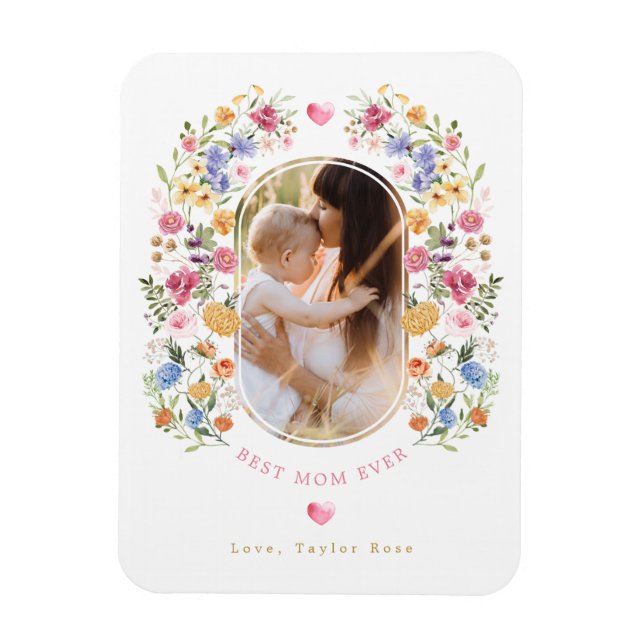 Ímã Chic Spring Wildflower Garden Mother's Day Gift (Vertical)