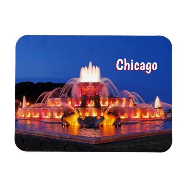 Ímã Chicago Buckingham Fountain Magnet (Horizontal)