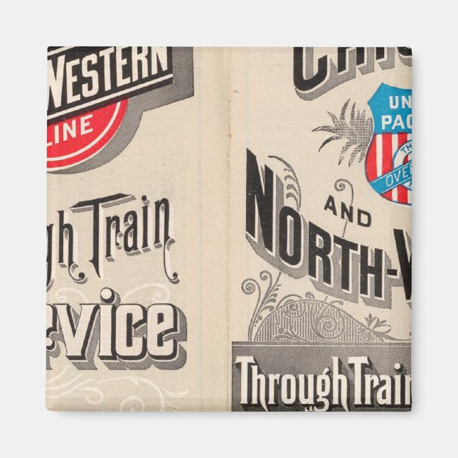 Imã Chicago e North Western Line (Frente)