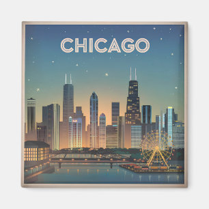 Imã Chicago EUA vintage