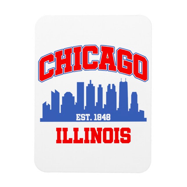 Ímã Chicago,Illinois (Vertical)
