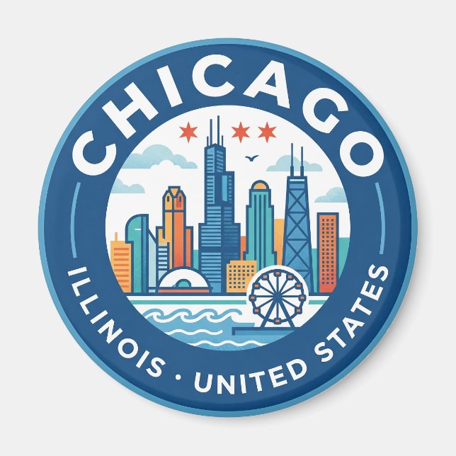 Imã Chicago Illinois (Frente)