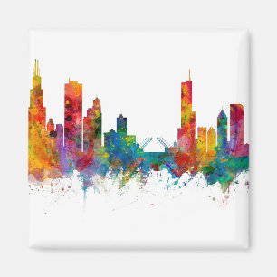 Imã Chicago Illinois Skyline