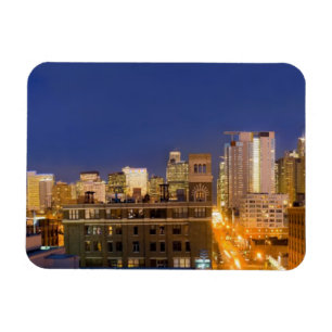 Ímã Chicago, Illinois, tiro no horizonte de West Loop