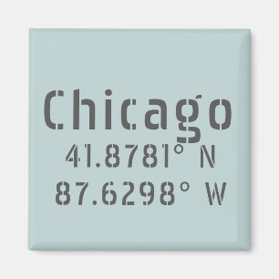 Imã Chicago Latitude e Longitude
