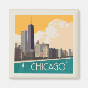 Imã Chicago   Linha Skyline Moderna