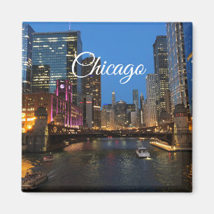 Imã Chicago River Magnet
