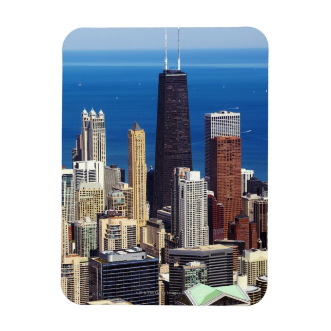 Ímã Chicago Skyline e pontos de referência (Vertical)