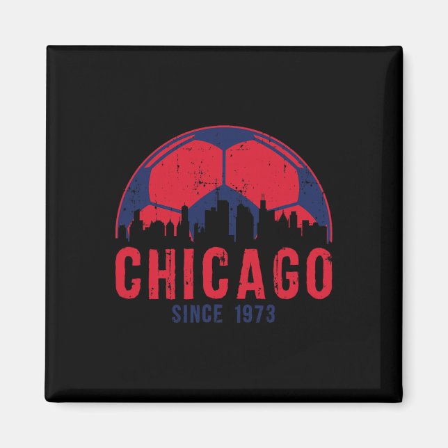 Imã Chicago Skyline Soccer Fc Futebol Illinois  (Frente)