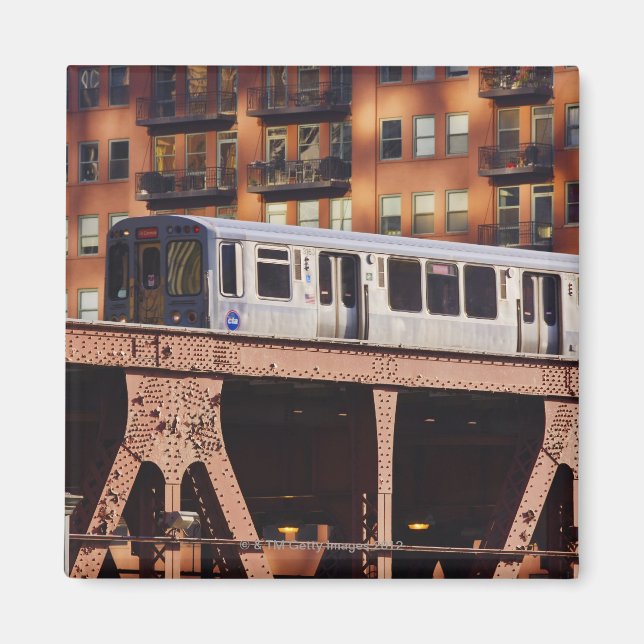 Imã Chicago Train em Riverbend (Frente)