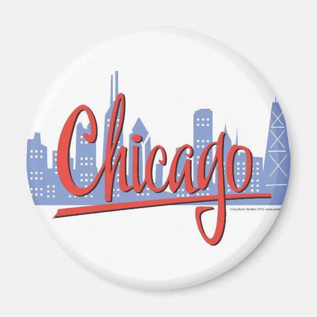 IMÃ CHICAGO VERMELHO (Frente)