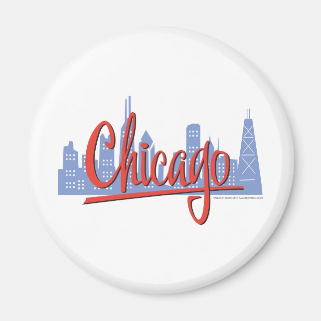 IMÃ CHICAGO VERMELHO (Frente)
