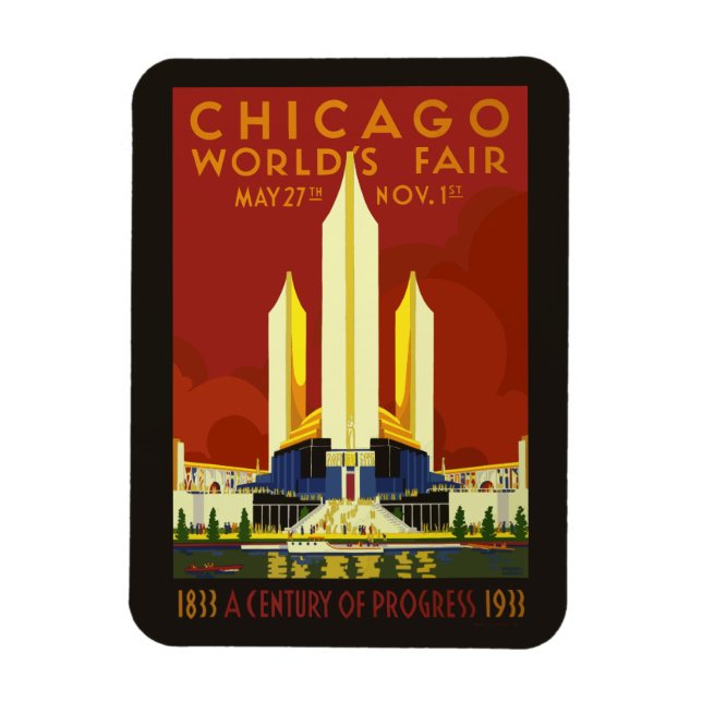 Ímã Chicago-Weltausstellung 1933 (Vertical)