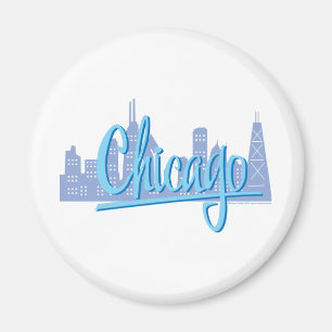 Imã Chicago Windy City Skyline