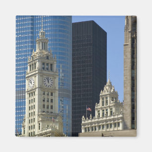 Imã Chicago, Wrigley Building com Trump Hotel &