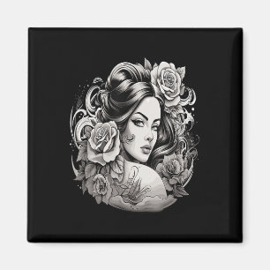 Imã Chicano Chicana La Raza Barrio Tatuagem Art Death