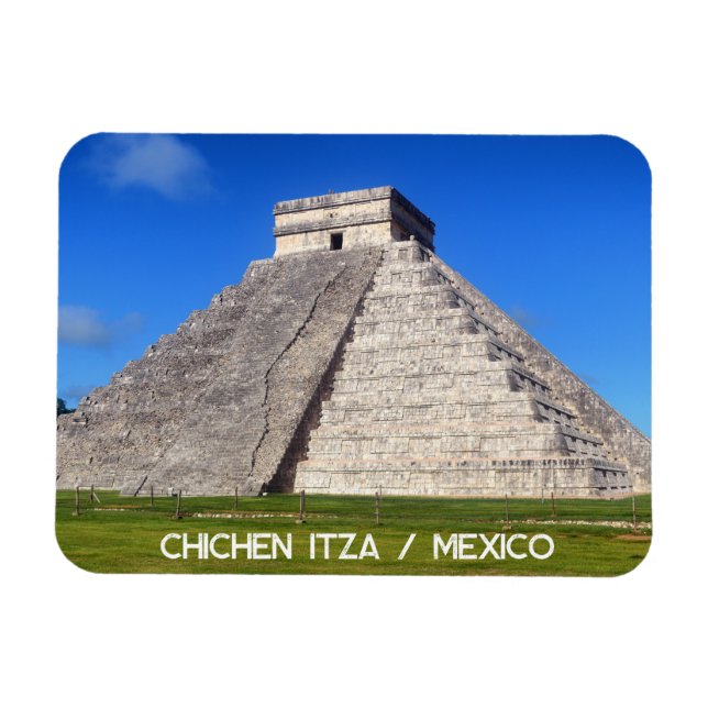 Ímã Chichen Itza, guerreiros do Templo (Horizontal)