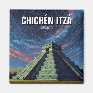 Imã Chichen Itza Mexico Viagem Night Stars