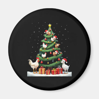 Imã Chicken Cow Goat Horse Farm Animal Farmer Christma