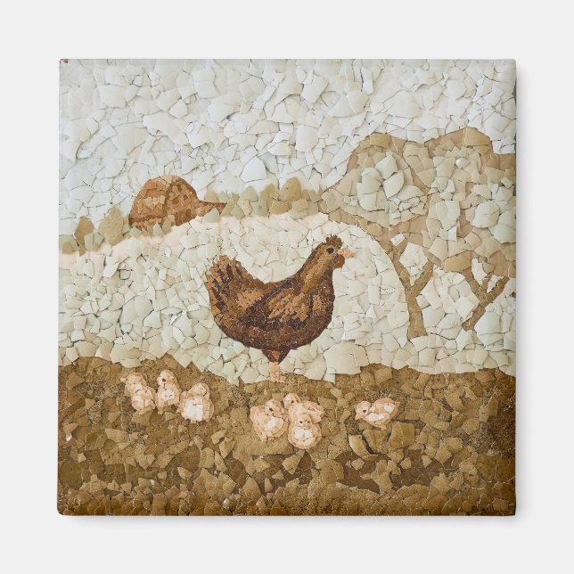 Imã Chicken Farmyard Magnet (Frente)